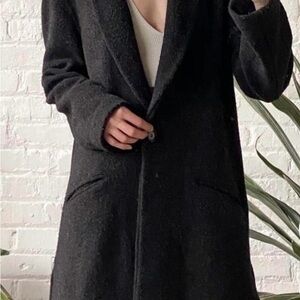 Vintage Emporio Armani Charcoal Wool Jacket| Size S